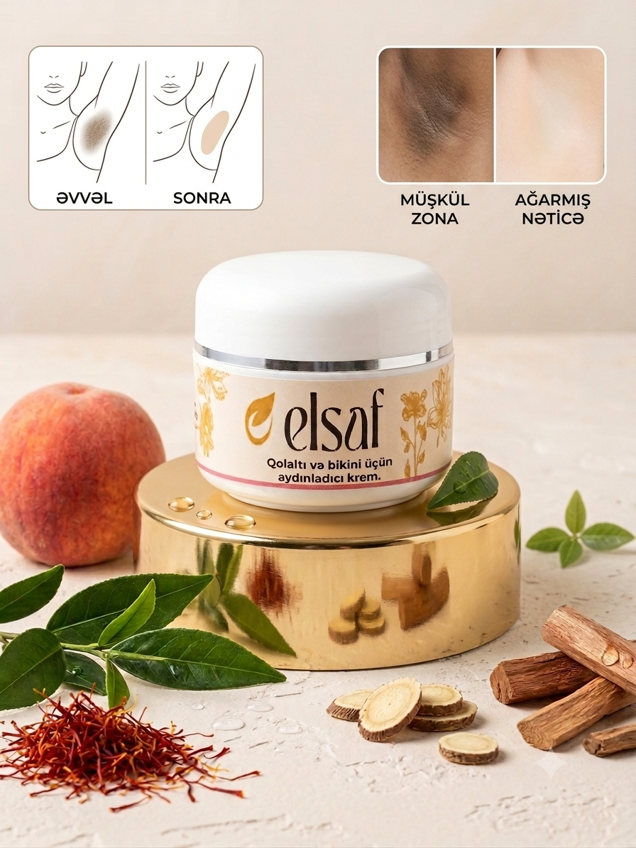 Qolaltı və bikini üçün aydınladıcı krem